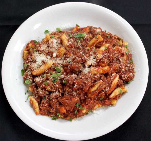 Cavatelli Bolognese.