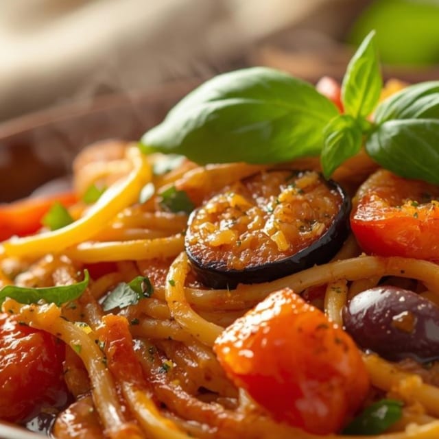 Linguine Caponata.