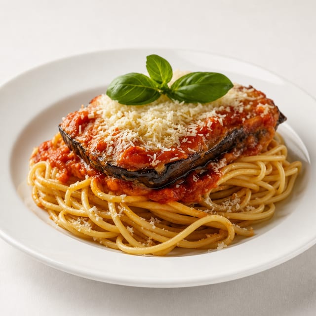 Eggplant Parmesan Entree.