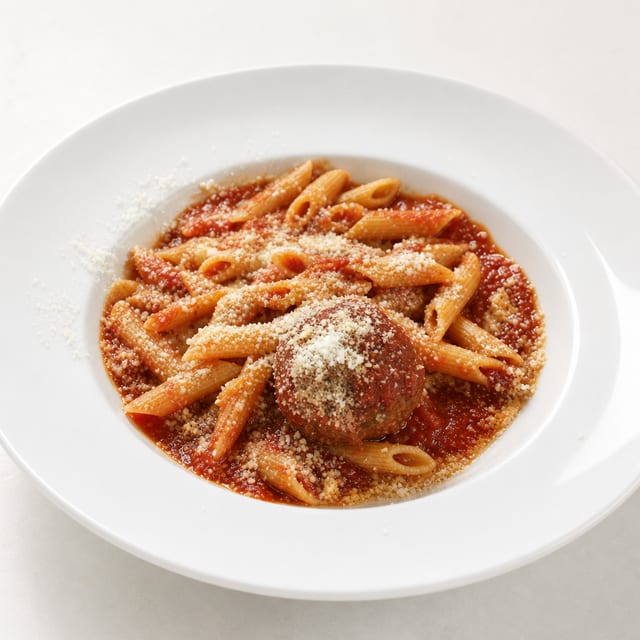 Kids Penne with Meatballs.