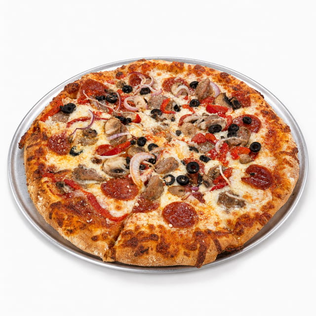 Agostino's Deluxe Pizza.