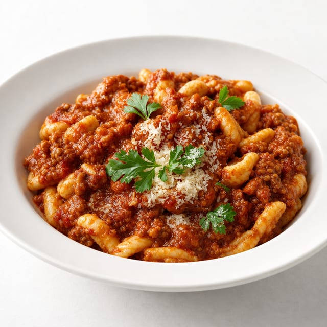 Cavatelli Bolognese.